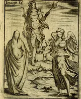 An illustration from Theatrum ethnico idololatrieum politico historicum, ethnicorum idololatrias, simulacra, templa, sacrificia & deos, illorum origines, ritus & caeremonias, quae in perficiendis sacris, fuerunt observata, quidque illis indicare voluerint, representans (1699)