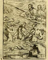 An illustration from Theatrum ethnico idololatrieum politico historicum, ethnicorum idololatrias, simulacra, templa, sacrificia & deos, illorum origines, ritus & caeremonias, quae in perficiendis sacris, fuerunt observata, quidque illis indicare voluerint, representans (1699)