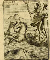 An illustration from Theatrum ethnico idololatrieum politico historicum, ethnicorum idololatrias, simulacra, templa, sacrificia & deos, illorum origines, ritus & caeremonias, quae in perficiendis sacris, fuerunt observata, quidque illis indicare voluerint, representans (1699)