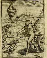 An illustration from Theatrum ethnico idololatrieum politico historicum, ethnicorum idololatrias, simulacra, templa, sacrificia & deos, illorum origines, ritus & caeremonias, quae in perficiendis sacris, fuerunt observata, quidque illis indicare voluerint, representans (1699)