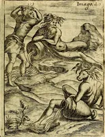 An illustration from Theatrum ethnico idololatrieum politico historicum, ethnicorum idololatrias, simulacra, templa, sacrificia & deos, illorum origines, ritus & caeremonias, quae in perficiendis sacris, fuerunt observata, quidque illis indicare voluerint, representans (1699)