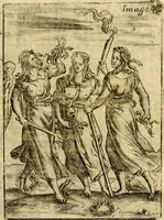 Picture 46 of 90 from Theatrum ethnico idololatrieum politico historicum, ethnicorum idololatrias, simulacra, templa, sacrificia & deos, illorum origines, ritus & caeremonias, quae in perficiendis sacris, fuerunt observata, quidque illis indicare voluerint, representans (1699), leaf 336