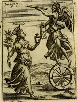 An illustration from Theatrum ethnico idololatrieum politico historicum, ethnicorum idololatrias, simulacra, templa, sacrificia & deos, illorum origines, ritus & caeremonias, quae in perficiendis sacris, fuerunt observata, quidque illis indicare voluerint, representans (1699)