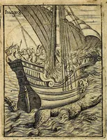 An illustration from Theatrum ethnico idololatrieum politico historicum, ethnicorum idololatrias, simulacra, templa, sacrificia & deos, illorum origines, ritus & caeremonias, quae in perficiendis sacris, fuerunt observata, quidque illis indicare voluerint, representans (1699)