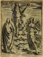 An illustration from Theatrum ethnico idololatrieum politico historicum, ethnicorum idololatrias, simulacra, templa, sacrificia & deos, illorum origines, ritus & caeremonias, quae in perficiendis sacris, fuerunt observata, quidque illis indicare voluerint, representans (1699)