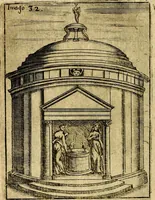 Picture 36 of 89 from Theatrum ethnico idololatrieum politico historicum, ethnicorum idololatrias, simulacra, templa, sacrificia & deos, illorum origines, ritus & caeremonias, quae in perficiendis sacris, fuerunt observata, quidque illis indicare voluerint, representans (1699), leaf 287