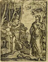 An illustration from Theatrum ethnico idololatrieum politico historicum, ethnicorum idololatrias, simulacra, templa, sacrificia & deos, illorum origines, ritus & caeremonias, quae in perficiendis sacris, fuerunt observata, quidque illis indicare voluerint, representans (1699)
