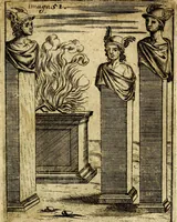 Picture 51 of 89 from Theatrum ethnico idololatrieum politico historicum, ethnicorum idololatrias, simulacra, templa, sacrificia & deos, illorum origines, ritus & caeremonias, quae in perficiendis sacris, fuerunt observata, quidque illis indicare voluerint, representans (1699), leaf 302