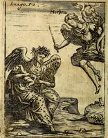 An illustration from Theatrum ethnico idololatrieum politico historicum, ethnicorum idololatrias, simulacra, templa, sacrificia & deos, illorum origines, ritus & caeremonias, quae in perficiendis sacris, fuerunt observata, quidque illis indicare voluerint, representans (1699)