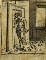 An illustration from Theatrum ethnico idololatrieum politico historicum, ethnicorum idololatrias, simulacra, templa, sacrificia & deos, illorum origines, ritus & caeremonias, quae in perficiendis sacris, fuerunt observata, quidque illis indicare voluerint, representans (1699)