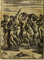 An illustration from Theatrum ethnico idololatrieum politico historicum, ethnicorum idololatrias, simulacra, templa, sacrificia & deos, illorum origines, ritus & caeremonias, quae in perficiendis sacris, fuerunt observata, quidque illis indicare voluerint, representans (1699)