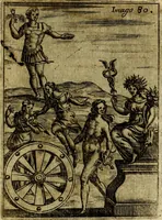 An illustration from Theatrum ethnico idololatrieum politico historicum, ethnicorum idololatrias, simulacra, templa, sacrificia & deos, illorum origines, ritus & caeremonias, quae in perficiendis sacris, fuerunt observata, quidque illis indicare voluerint, representans (1699)