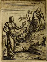 An illustration from Theatrum ethnico idololatrieum politico historicum, ethnicorum idololatrias, simulacra, templa, sacrificia & deos, illorum origines, ritus & caeremonias, quae in perficiendis sacris, fuerunt observata, quidque illis indicare voluerint, representans (1699)