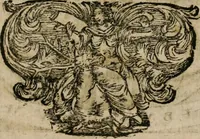 An illustration from Theatrum gloriae sanctorum (1696)