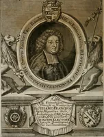 An illustration from Theatrum gloriae sanctorum (1696)