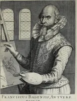 Picture 6 of 8 from Theatrum honoris in quo nostri Apelles, saeculi seu pictorum, qui patrum nostrorum memoria vixerunt celebriorum praecipue quos Belgium tulit, verae et ad vivum expressae imagines in aes incisae exhibentur (1618), leaf 101