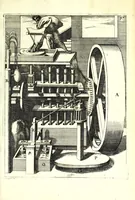 An illustration from Theatrum machinarum novum, das ist, Neu-vermehrter Schauplatz der mechanischen Künsten : handelt von allerhand Wasser- Wind- Ross- Gewicht- und Hand-Mühlen ... ; beneben nützlichen Wasser-Künsten ... (1673)