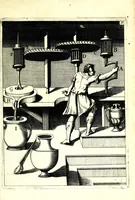 An illustration from Theatrum machinarum novum, das ist, Neu-vermehrter Schauplatz der mechanischen Künsten : handelt von allerhand Wasser- Wind- Ross- Gewicht- und Hand-Mühlen ... ; beneben nützlichen Wasser-Künsten ... (1673)