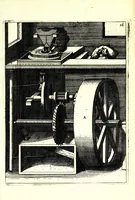 Picture 10 of 70 from Theatrum machinarum novum, das ist, Neu-vermehrter Schauplatz der mechanischen Künsten : handelt von allerhand Wasser- Wind- Ross- Gewicht- und Hand-Mühlen ... ; beneben nützlichen Wasser-Künsten ... (1673), leaf 91