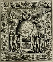 An illustration from Theatrum mortis humanæ tripartitum. I. Pars. Saltum mortis. II. Pars. Varia genera mortis. III. Pars. Pnas damnatorum continens. Figuris æneis illustratum, das ist, Schau-Bühne desz menschlichen Todts in drey Theil. 1. Theil. Der Toden Tantz. 2. Theil. Underschidliche Todts-Gattungen. 3. Theil. Der Verdambten Höllen-Peyn, vorstellend. Mit Schönen Kupffer-Stichen geziehrt vnd an Tag gegeben. Durch Joannem Weichardum Valvasor.. (1682)