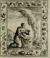 Picture 77 of 135 from Theatrum mortis humanæ tripartitum. I. Pars. Saltum mortis. II. Pars. Varia genera mortis. III. Pars. Pnas damnatorum continens. Figuris æneis illustratum, das ist, Schau-Bühne desz menschlichen Todts in drey Theil. 1. Theil. Der Toden Tantz. 2. Theil. Underschidliche Todts-Gattungen. 3. Theil. Der Verdambten Höllen-Peyn, vorstellend. Mit Schönen Kupffer-Stichen geziehrt vnd an Tag gegeben. Durch Joannem Weichardum Valvasor.. (1682), leaf 154