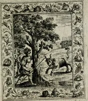 An illustration from Theatrum mortis humanæ tripartitum. I. Pars. Saltum mortis. II. Pars. Varia genera mortis. III. Pars. Pnas damnatorum continens. Figuris æneis illustratum, das ist, Schau-Bühne desz menschlichen Todts in drey Theil. 1. Theil. Der Toden Tantz. 2. Theil. Underschidliche Todts-Gattungen. 3. Theil. Der Verdambten Höllen-Peyn, vorstellend. Mit Schönen Kupffer-Stichen geziehrt vnd an Tag gegeben. Durch Joannem Weichardum Valvasor.. (1682)