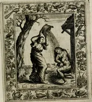 Picture 90 of 135 from Theatrum mortis humanæ tripartitum. I. Pars. Saltum mortis. II. Pars. Varia genera mortis. III. Pars. Pnas damnatorum continens. Figuris æneis illustratum, das ist, Schau-Bühne desz menschlichen Todts in drey Theil. 1. Theil. Der Toden Tantz. 2. Theil. Underschidliche Todts-Gattungen. 3. Theil. Der Verdambten Höllen-Peyn, vorstellend. Mit Schönen Kupffer-Stichen geziehrt vnd an Tag gegeben. Durch Joannem Weichardum Valvasor.. (1682), leaf 180