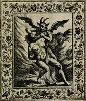 Picture 122 of 135 from Theatrum mortis humanæ tripartitum. I. Pars. Saltum mortis. II. Pars. Varia genera mortis. III. Pars. Pnas damnatorum continens. Figuris æneis illustratum, das ist, Schau-Bühne desz menschlichen Todts in drey Theil. 1. Theil. Der Toden Tantz. 2. Theil. Underschidliche Todts-Gattungen. 3. Theil. Der Verdambten Höllen-Peyn, vorstellend. Mit Schönen Kupffer-Stichen geziehrt vnd an Tag gegeben. Durch Joannem Weichardum Valvasor.. (1682), leaf 240