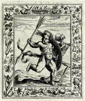 An illustration from Theatrum mortis humanae tripartitum ... : figuris aeneis illustratum = Das ist, Schau-Bühne dess menschlichen Todts in drey Theil ... : mit Schönen Kupffer-Stichen geziehrt vnd an Tag gegeben (1682)