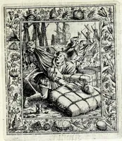 Picture 11 of 37 from Theatrum mortis humanae tripartitum ... : figuris aeneis illustratum = Das ist, Schau-Bühne dess menschlichen Todts in drey Theil ... : mit Schönen Kupffer-Stichen geziehrt vnd an Tag gegeben (1682), leaf 85
