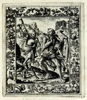 Picture 13 of 37 from Theatrum mortis humanae tripartitum ... : figuris aeneis illustratum = Das ist, Schau-Bühne dess menschlichen Todts in drey Theil ... : mit Schönen Kupffer-Stichen geziehrt vnd an Tag gegeben (1682), leaf 99