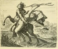 Picture 4 of 26 from Theatrum morum; artliche Gesprach der Thier mit wahren Historien den Menschen zur Lehr. AEgidius Sadeler excud. [Hrsg. von Gesellschaft Deutscher Bücherfreunde in Böhmen.] (1608), leaf 67