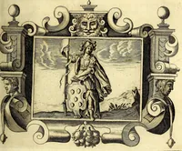 Picture 8 of 103 from Theatrum omium Scientiarum, sive Apparatus, quo exceptus fuit Excmus. Princeps D. Innicus de Guevara et Tassis Comes de Oñate, et Villamediana, etc., & etc., ac Neapolitani Regni prorex sapientissimus in Neapolitana Academia in Instauratione Studiorum anni 1649, etc (1650), leaf 28