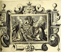 Picture 28 of 103 from Theatrum omium Scientiarum, sive Apparatus, quo exceptus fuit Excmus. Princeps D. Innicus de Guevara et Tassis Comes de Oñate, et Villamediana, etc., & etc., ac Neapolitani Regni prorex sapientissimus in Neapolitana Academia in Instauratione Studiorum anni 1649, etc (1650), leaf 54