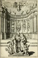 An illustration from Theatrum temporaneum aeternitati Caesaris Montii S.R.E. cardinalis et archiep. Mediolanen. sacrum (1636)