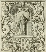 An illustration from Theatrum temporaneum aeternitati Caesaris Montii S.R.E. cardinalis et archiep. Mediolanen. sacrum (1636)