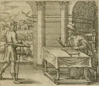 An illustration from Theatrum vitae humanæ. (1596)