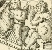 An illustration from Theatrvm omnivm scientiarvm, sive, Apparatvs qvo exceptvs fvit exc.mvs princeps d. Innicvs de Gvevara et Tassis, comes de Oñate & Villamediana, &c. ac Neapolitani regni prorex sapientissimvs, in Neapolitana academia in instavratione stvdiorvm anni MDCXLIX : cvm post sedatos Neapolitani regni tvmvltvs tanto principe avspice neapolitana Pallas armorvm tvrbine pene abrvta capvt erexit (1650)