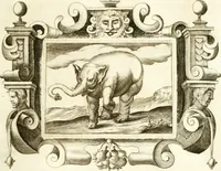 An illustration from Theatrvm omnivm scientiarvm, sive, Apparatvs qvo exceptvs fvit exc.mvs princeps d. Innicvs de Gvevara et Tassis, comes de Oñate & Villamediana, &c. ac Neapolitani regni prorex sapientissimvs, in Neapolitana academia in instavratione stvdiorvm anni MDCXLIX : cvm post sedatos Neapolitani regni tvmvltvs tanto principe avspice neapolitana Pallas armorvm tvrbine pene abrvta capvt erexit (1650)