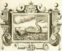 An illustration from Theatrvm omnivm scientiarvm, sive, Apparatvs qvo exceptvs fvit exc.mvs princeps d. Innicvs de Gvevara et Tassis, comes de Oñate & Villamediana, &c. ac Neapolitani regni prorex sapientissimvs, in Neapolitana academia in instavratione stvdiorvm anni MDCXLIX : cvm post sedatos Neapolitani regni tvmvltvs tanto principe avspice neapolitana Pallas armorvm tvrbine pene abrvta capvt erexit (1650)