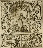 An illustration from Theatrvm temporanevm æternitati Cæsaris Montii, S.R.E. cardinalis et archiep. mediolanen. sacrvm (1635)