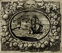 An illustration from Theatrvm temporanevm æternitati Cæsaris Montii, S.R.E. cardinalis et archiep. mediolanen. sacrvm (1635)