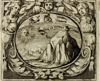 An illustration from Theatrvm temporanevm æternitati Cæsaris Montii, S.R.E. cardinalis et archiep. mediolanen. sacrvm (1635)