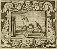 An illustration from Theatrvm temporanevm æternitati Cæsaris Montii, S.R.E. cardinalis et archiep. mediolanen. sacrvm (1635)