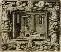 An illustration from Theatrvm temporanevm æternitati Cæsaris Montii, S.R.E. cardinalis et archiep. mediolanen. sacrvm (1635)