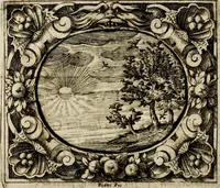 An illustration from Theatrvm temporanevm æternitati Cæsaris Montii, S.R.E. cardinalis et archiep. mediolanen. sacrvm (1635)