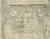 An illustration from Theatrvm temporanevm æternitati Cæsaris Montii, S.R.E. cardinalis et archiep. mediolanen. sacrvm (1635)