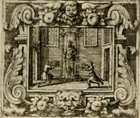 An illustration from Theatrvm temporanevm æternitati Cæsaris Montii, S.R.E. cardinalis et archiep. mediolanen. sacrvm (1635)