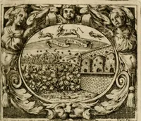 An illustration from Theatrvm temporanevm æternitati Cæsaris Montii, S.R.E. cardinalis et archiep. mediolanen. sacrvm (1635)