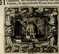 An illustration from Theatrvm temporanevm æternitati Cæsaris Montii, S.R.E. cardinalis et archiep. mediolanen. sacrvm (1635)